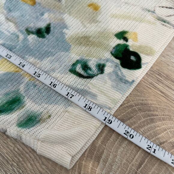 Anthropologie Printed Linen Pullover Sweater S - Picture 10 of 10